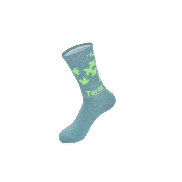 Cushioned below the calf knitted athletic socks, 168 needles