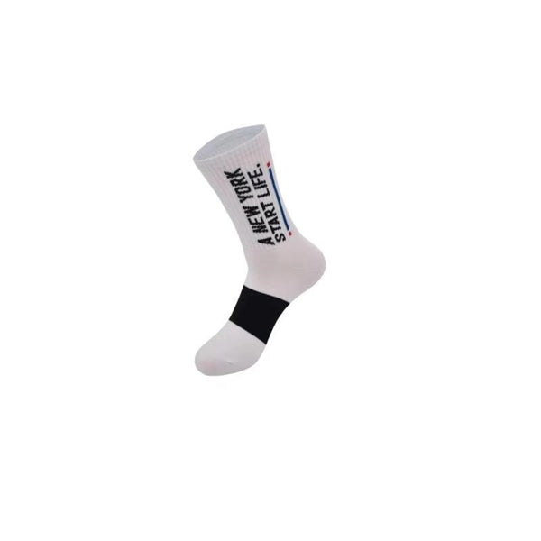 Cushioned below the calf knitted athletic socks, 168 needles