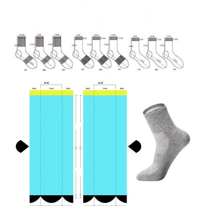 Cushioned below the calf knitted athletic socks, 168 needles