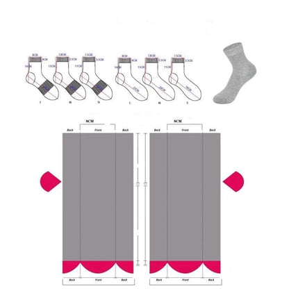 Ankle cut custom knit casual Socks, 200 needles