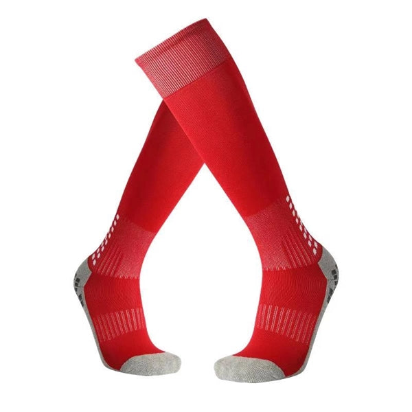 Cushioned knee high custom knit football socks, 144 needle