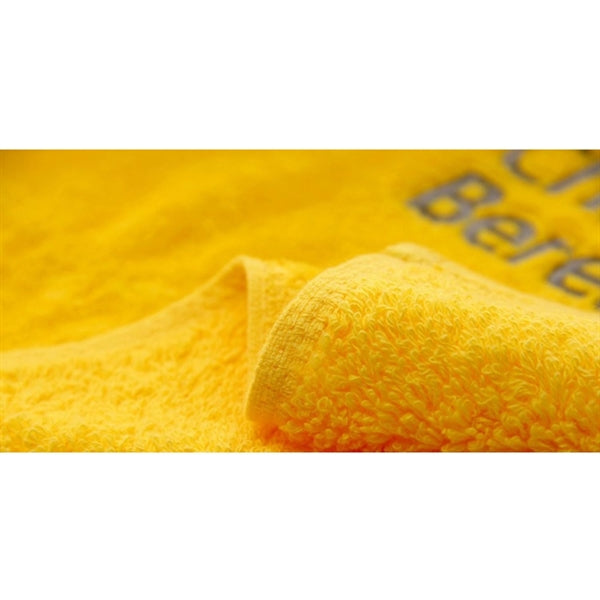 450G 100% Cotton Embroidered Golf Towel w/ Carabiner 15.5 "
