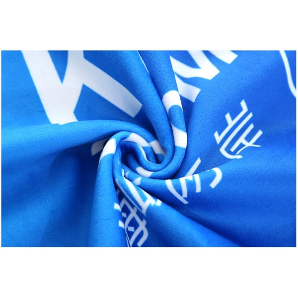 Poly-Cotton Beach Towel w/ Full Bleed Sublimation 410 GSM