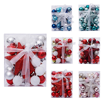 30 Christmas Ball Tree Top Star Gift Box Set