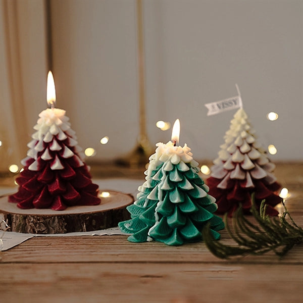 Christmas Tree Shape Scented Candle Gift