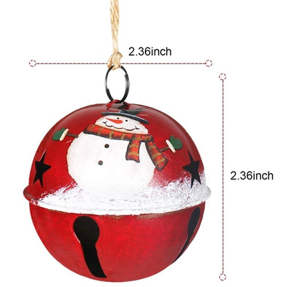Christmas Tree Ornaments With Burlap Lanyard Bells