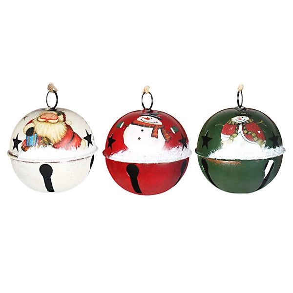 Christmas Tree Ornaments With Burlap Lanyard Bells