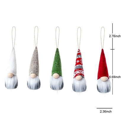 Christmas Faceless Old Man Dwarf Plush Doll Pendant
