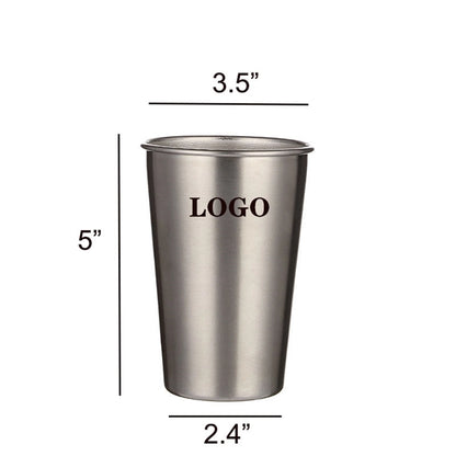 16 oz. Stainless Steel Pint Cups