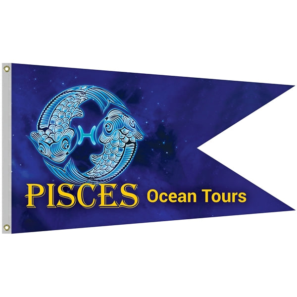 36" x 60" Double Sided Knitted Polyester Swallowtail  Flag