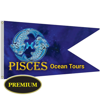 36" x 60" Single Reverse Knitted Polyester Swallowtail  Flag