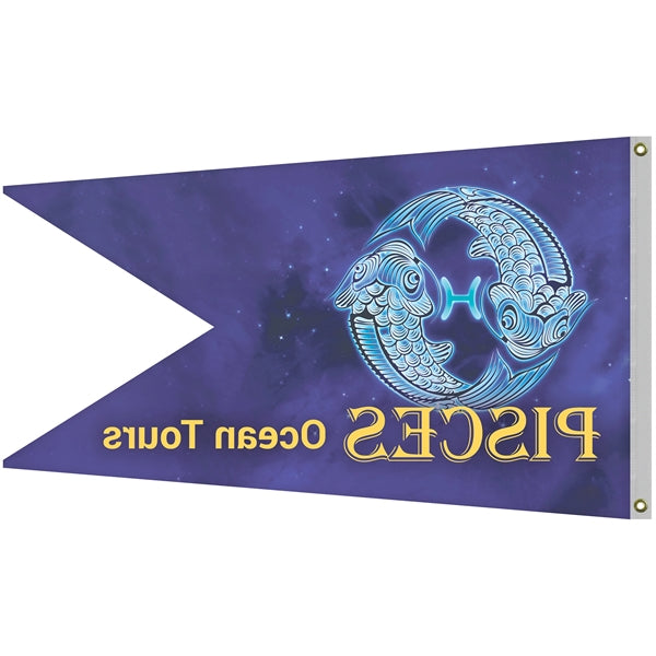 36" x 60" Single Reverse Knitted Polyester Swallowtail  Flag