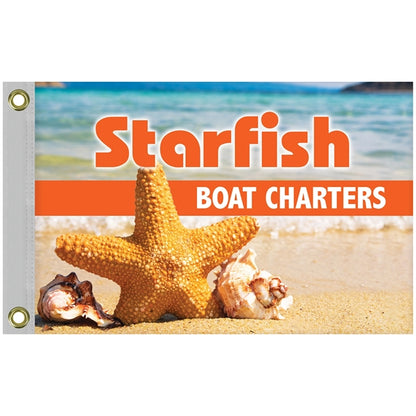 12" x 18" Single Reverse Knitted Polyester Boat Flag