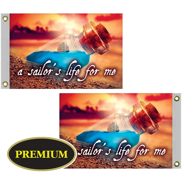 16" x 24" Double Sided Knitted Polyester Boat Flag