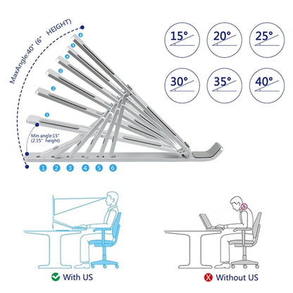 Adjustable Aluminum Laptop Computer Stand