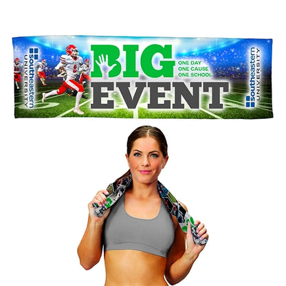 Full Color Sublimation Recycled RPET Cooling Towel