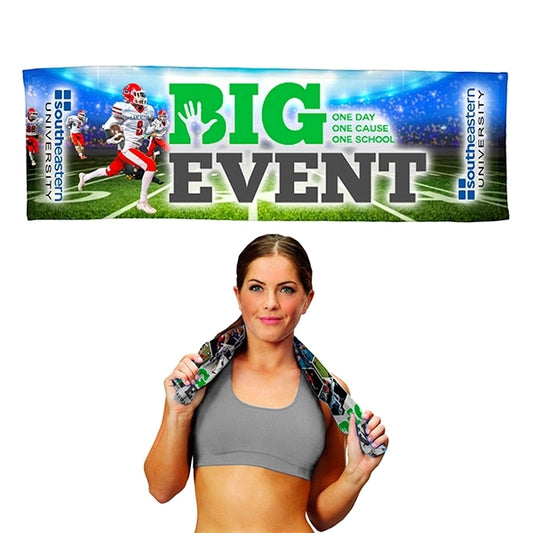 Full Color Sublimation Recycled RPET Cooling Towel