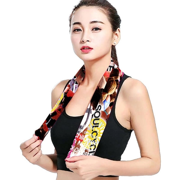 Full Color Sublimation Recycled RPET Cooling Towel