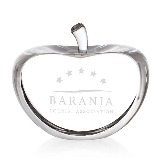 Clear Apple w/ Flat Front & Back