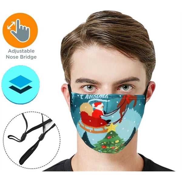 Face Mask Cloth Full Color Logo Adjustable