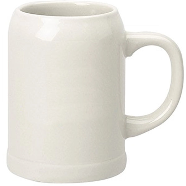 24 oz. Ceramic Dishwasher-Safe Stein Beer Mug w/ Handle