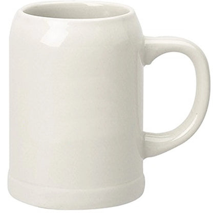 24 oz. Ceramic Dishwasher-Safe Stein Beer Mug w/ Handle