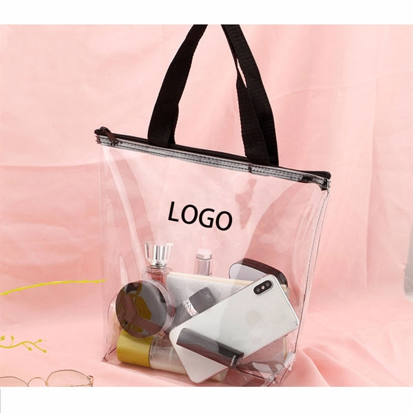 Clear Tote with Zipper