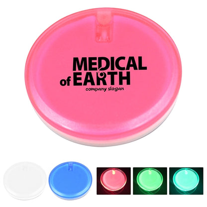 LED Buttons Badge Glowing Pin