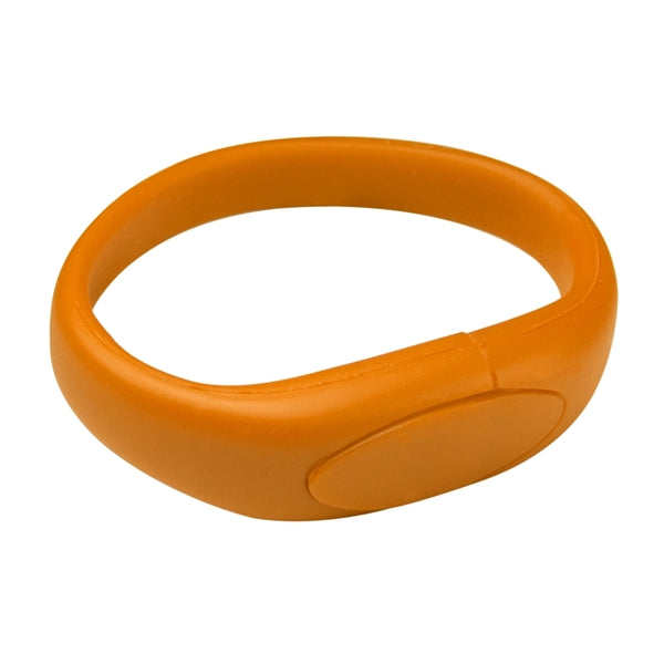 Oval Silicone Wristband USB Flash Drive 2.0