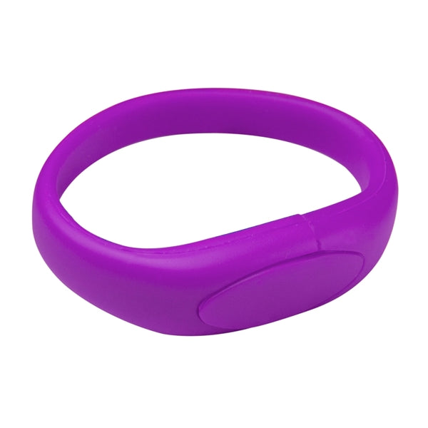 Oval Silicone Wristband USB Flash Drive 2.0
