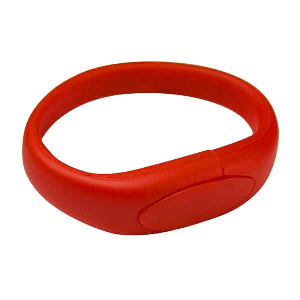 Oval Silicone Wristband USB Flash Drive 2.0