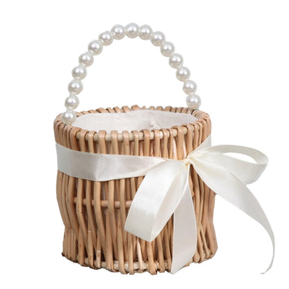 Beach Rattan Straw Bag for Women Basket