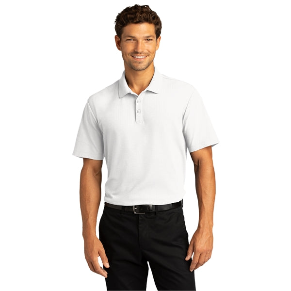 Port Authority SuperPro React Polo w/ Screen Print 5 oz.