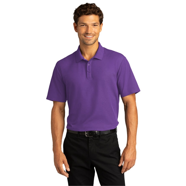 Port Authority SuperPro React Polo w/ Screen Print 5 oz.