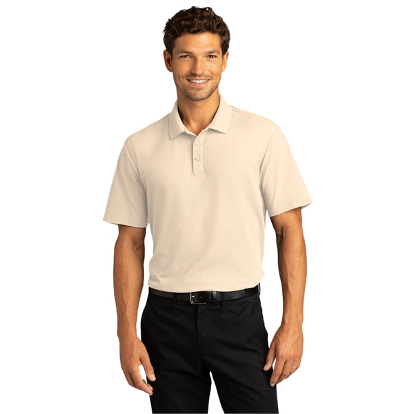 Port Authority SuperPro React Polo w/ Screen Print 5 oz.