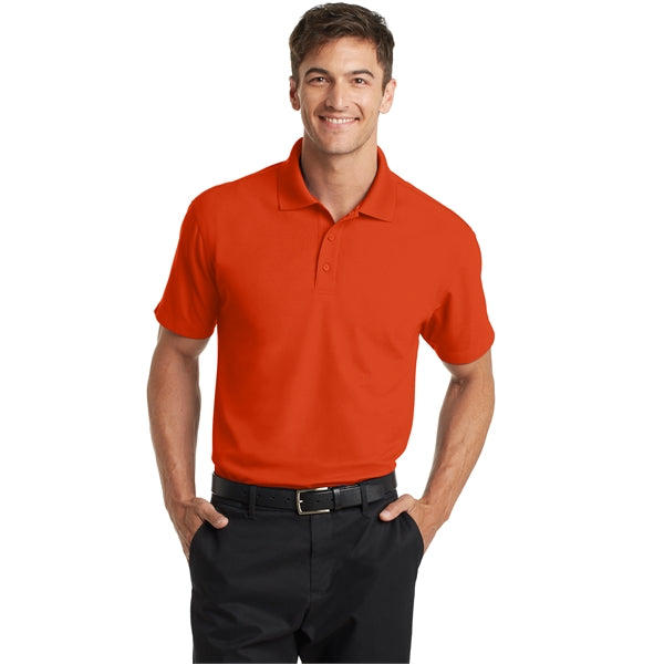 Port Authority Dry Zone Grid Polo w/ Screen Print 4.28 oz.