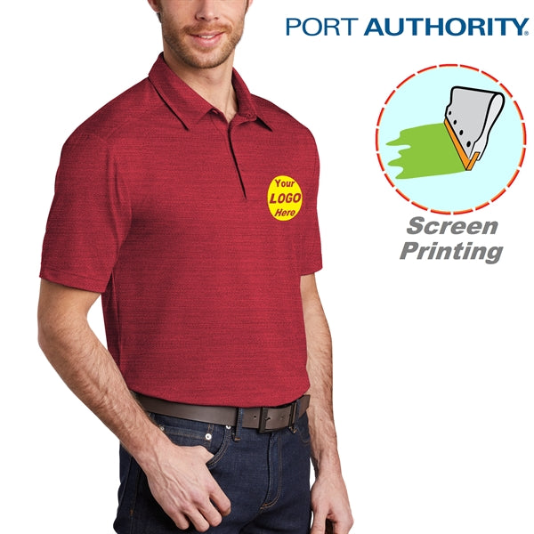 Port Authority Stretch Heather Polo
