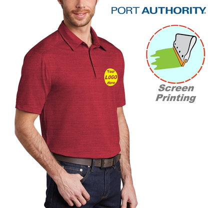 Port Authority Stretch Heather Polo