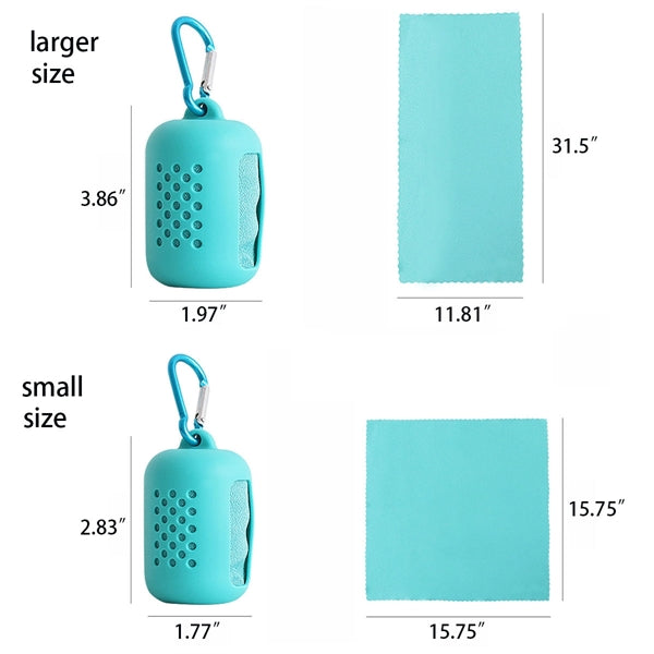 Cooling Towel with Silicone Pouch