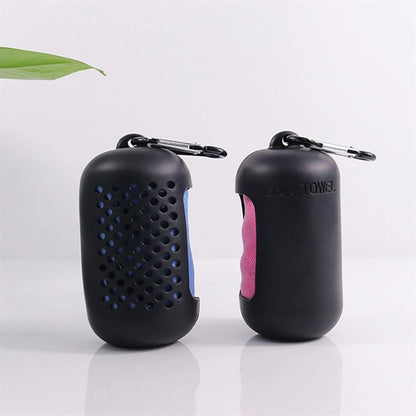 Cooling Towel with Silicone Pouch