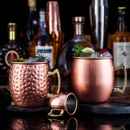 18 Oz. Copper Coated Stainless Steel Moscow Mule Mugs