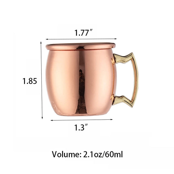 18 Oz. Copper Coated Stainless Steel Moscow Mule Mugs