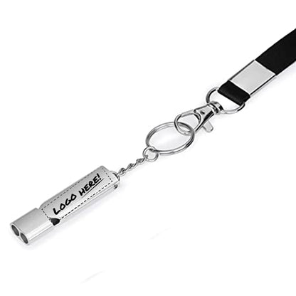 Survival whistle with lanyard