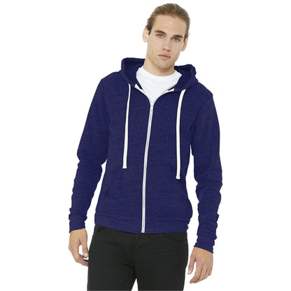 BELLA+CANVAS Unisex Triblend Sponge Fleece Full-Zip Hoodies