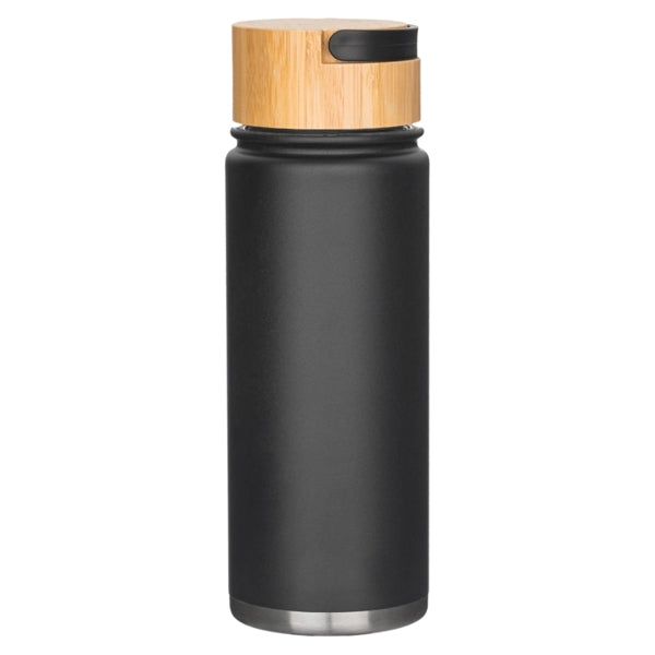 20 oz. Vacuum Insulated Bottle w/Bamboo Lid