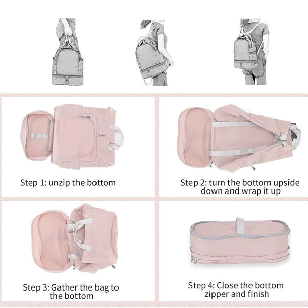Gym Backpack With Shoe Compartment