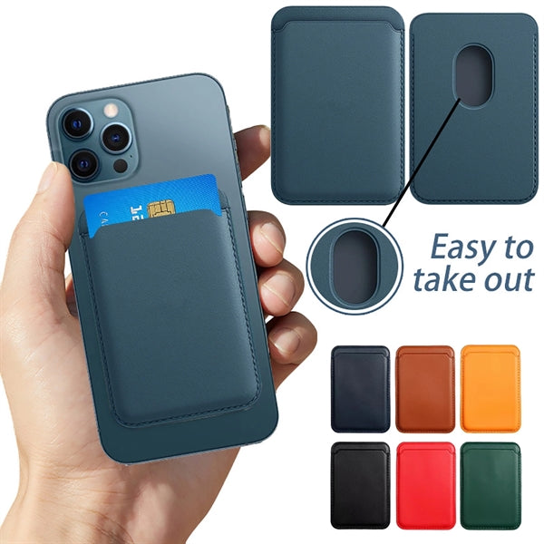 Leather Magnetic Cell Phone Wallet