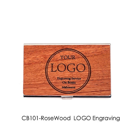 Customized Wooden Bussiness Card Holder