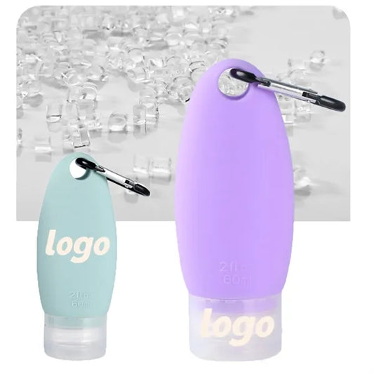 SiliconeTravel Toiletry Bottles  with Carabiner