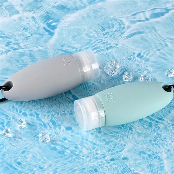 SiliconeTravel Toiletry Bottles  with Carabiner